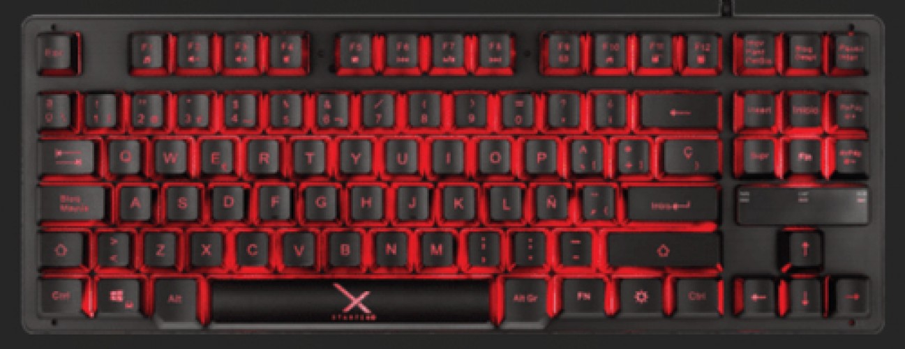 TECLADO MECANICO GAMER XZEAL, SWITCH ROJO